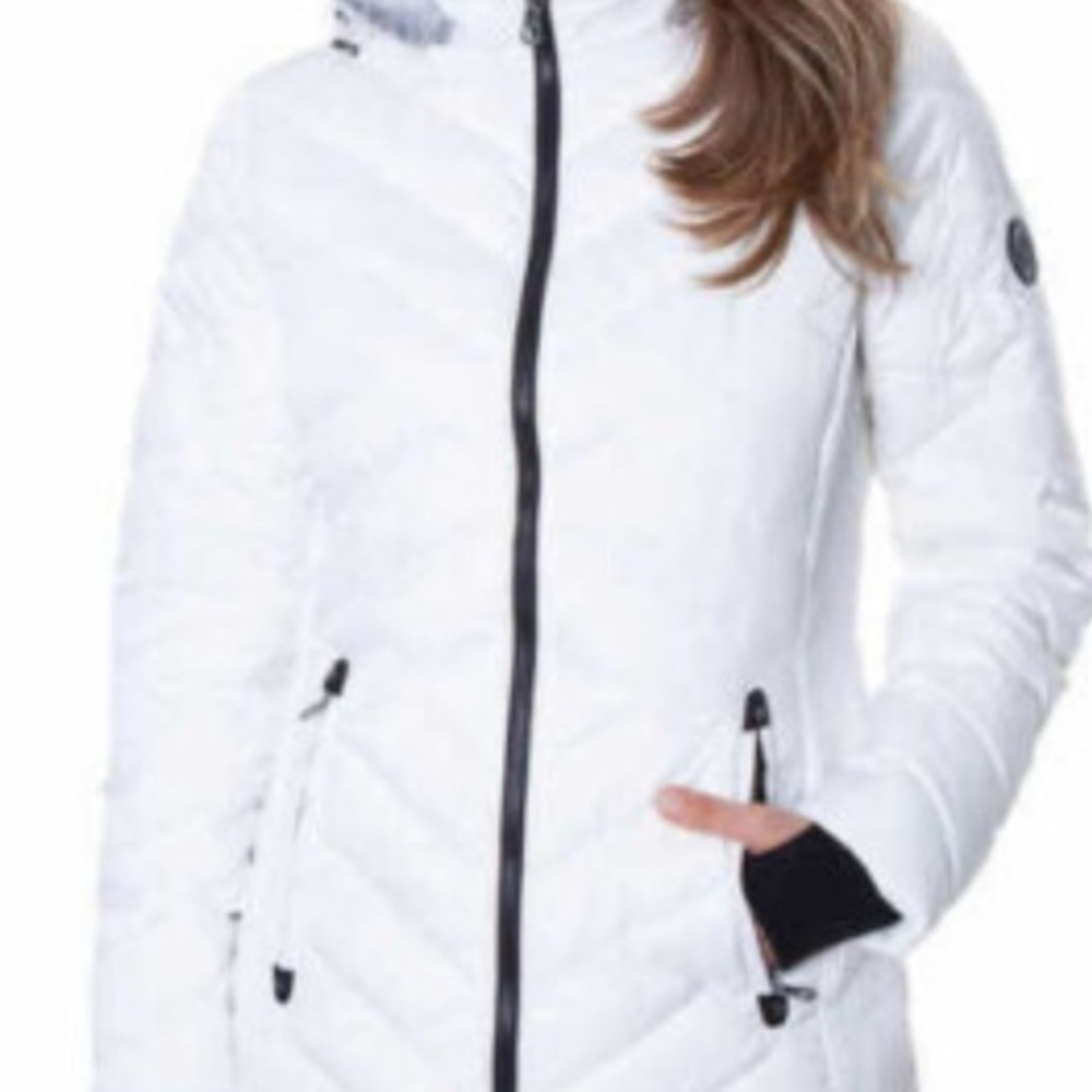 CANADÁ. Women's White Quilted Jacket. SIZE 2X